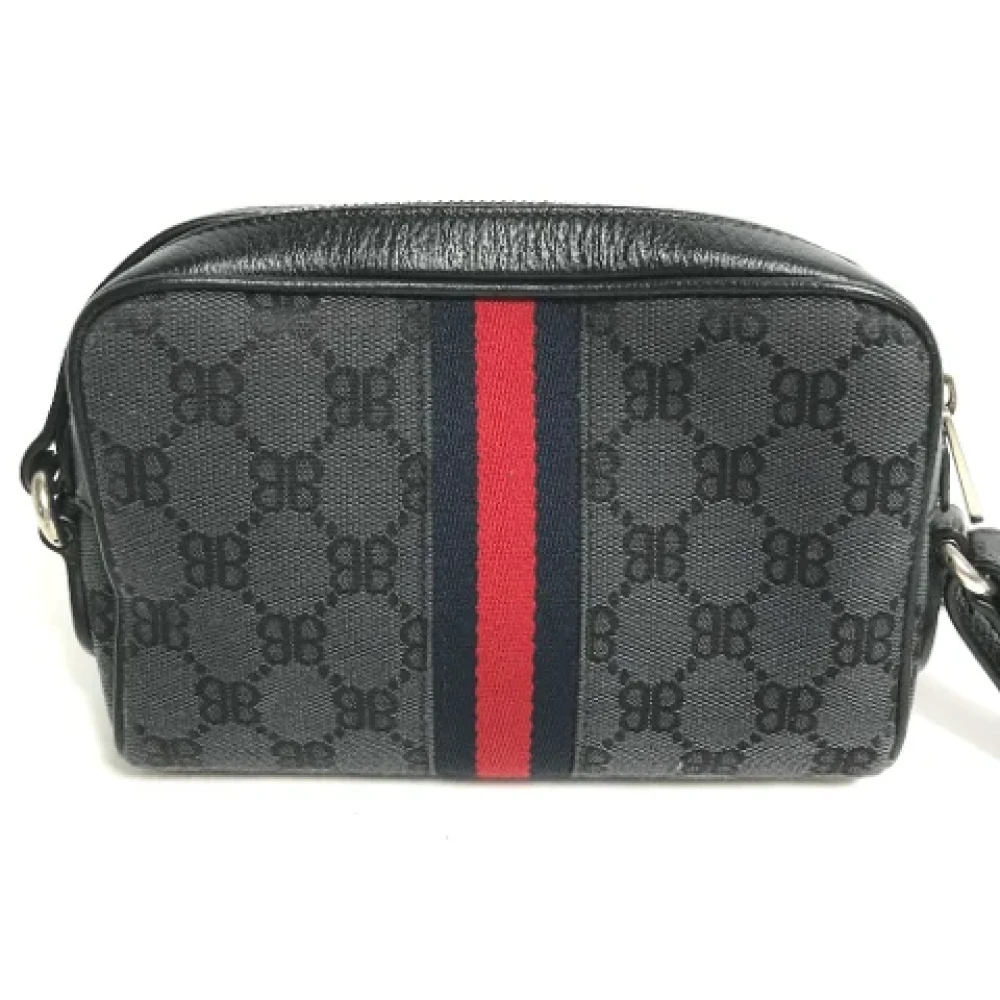 Gucci Vintage Pre-owned Fabric gucci-bags Black Heren