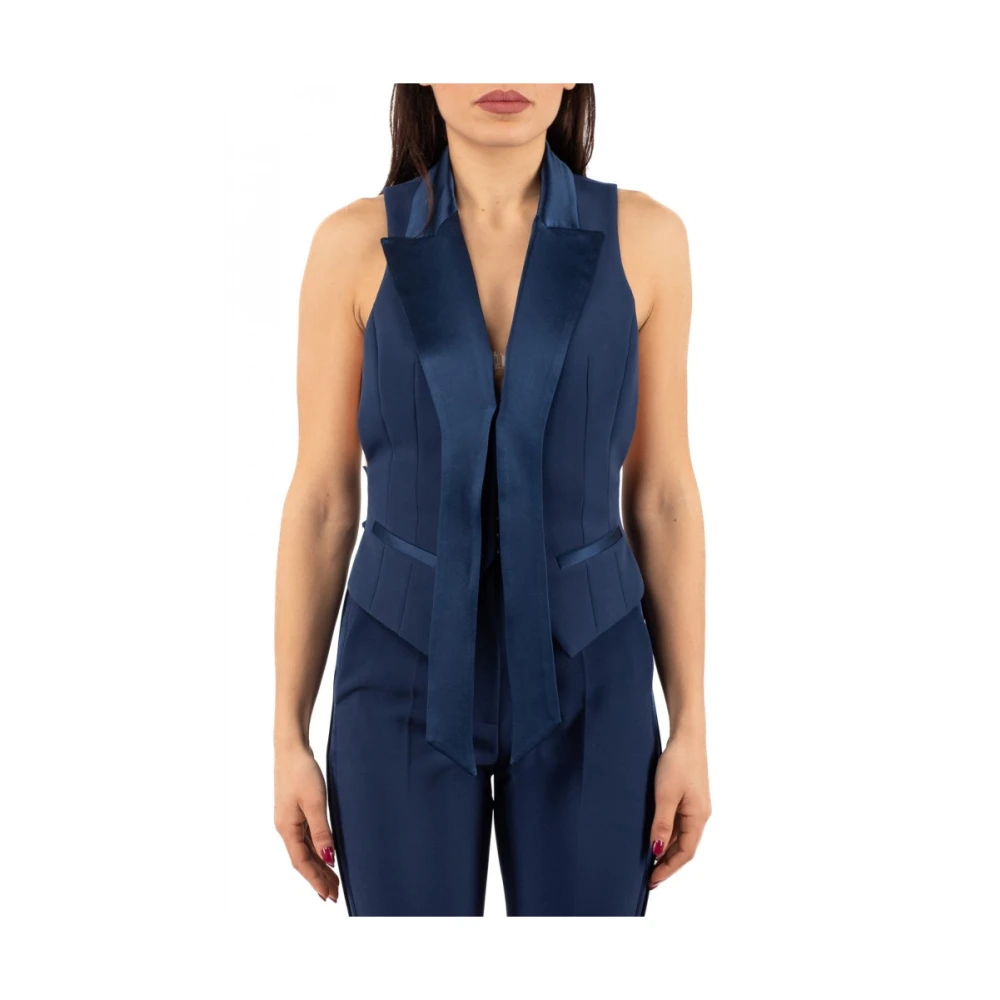 Jackets > Vests - - Elisabetta Franchi - Modalova