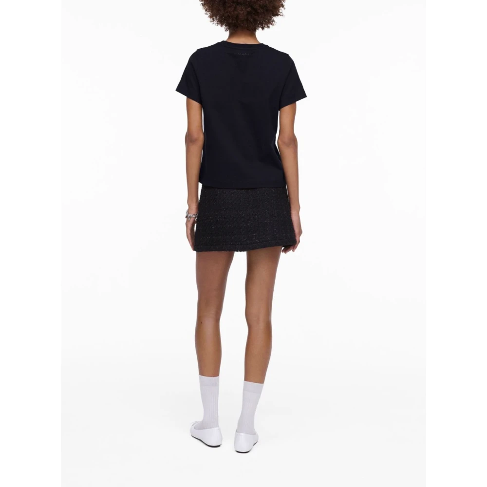 Marc Jacobs Zwart Daisy Print T-shirt Black Dames