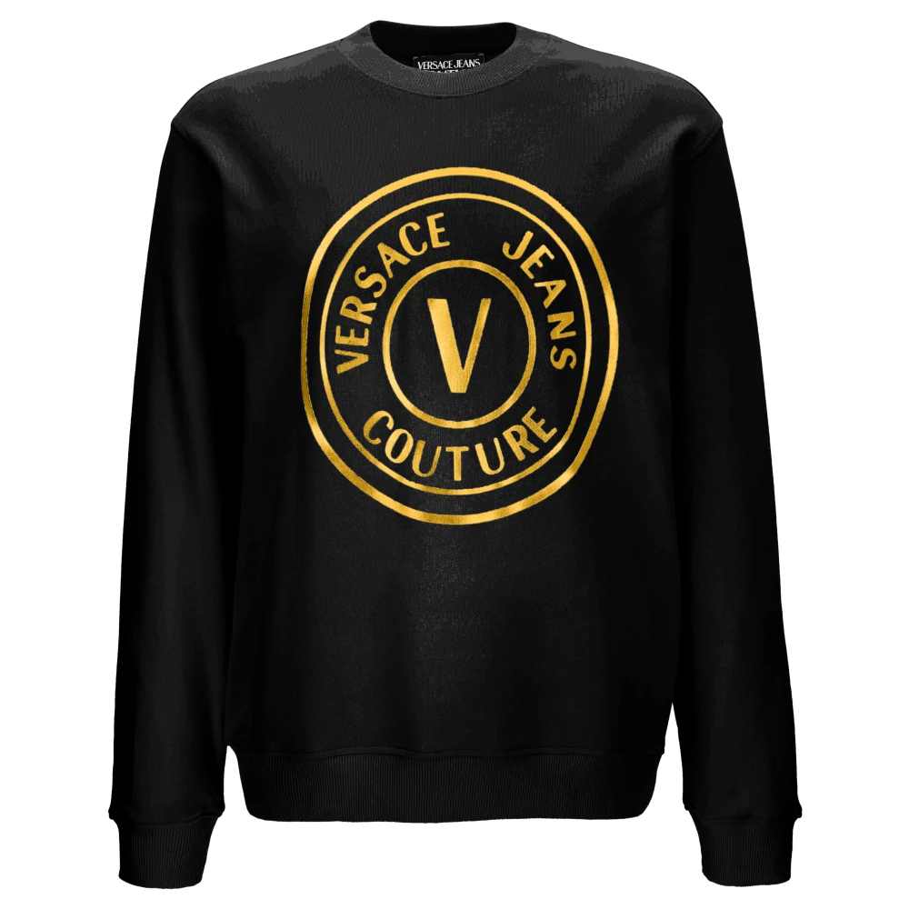 Versace Jeans Couture Men's Black Jumper - Sweatshirts - L - Sweatshirts & Hoodies