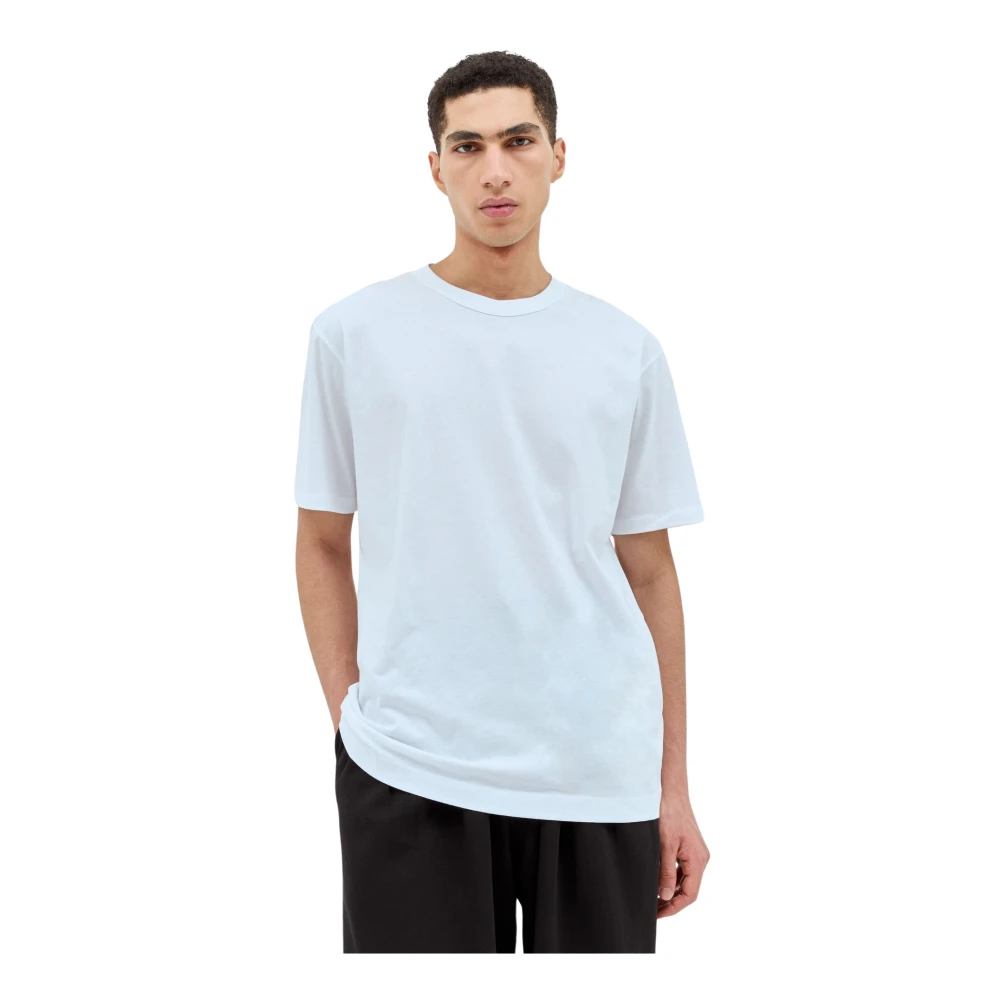 Dries Van Noten Katoenen Jersey Crewneck T-shirt White Heren