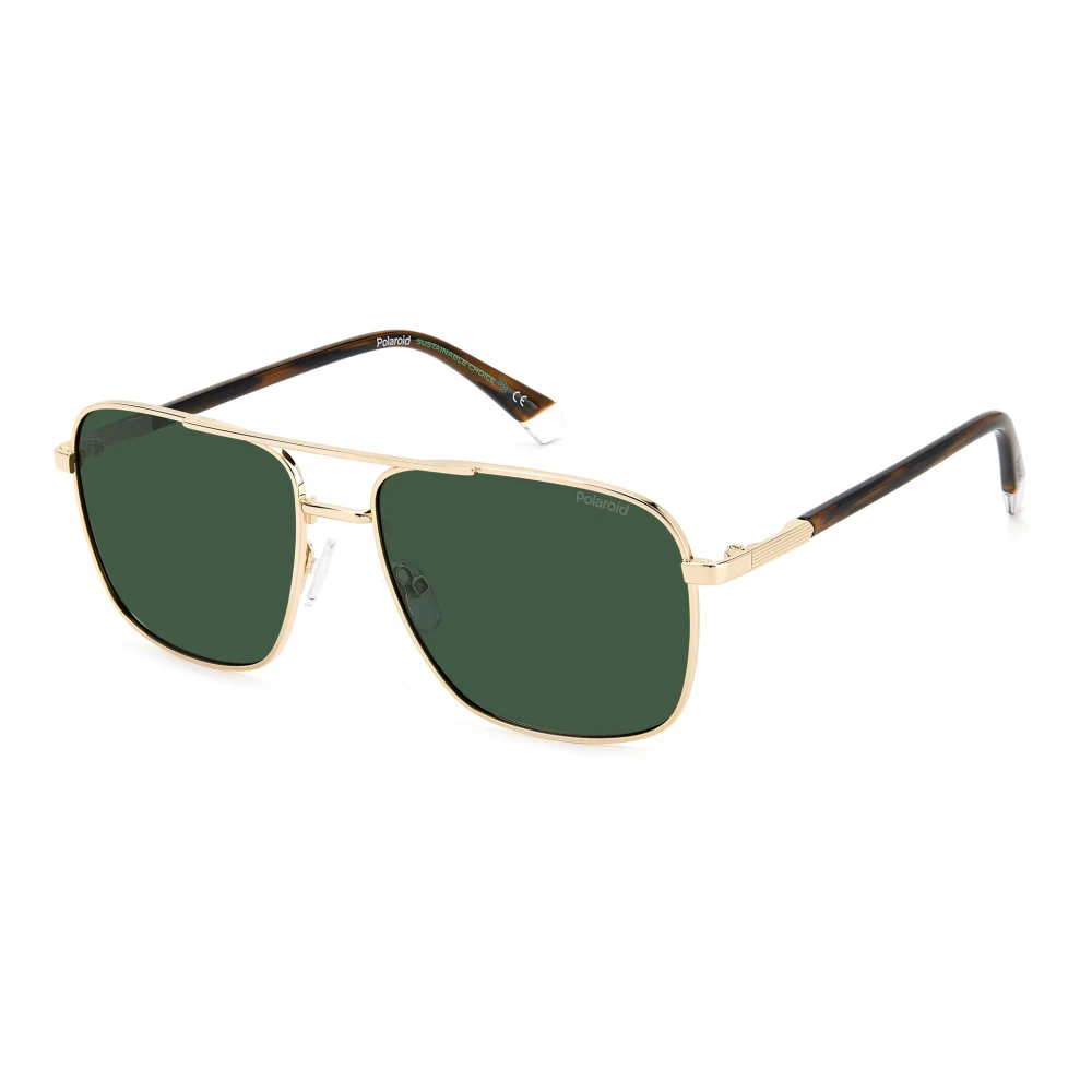 Polaroid Men's Gold/Green Polarized Sunglasses