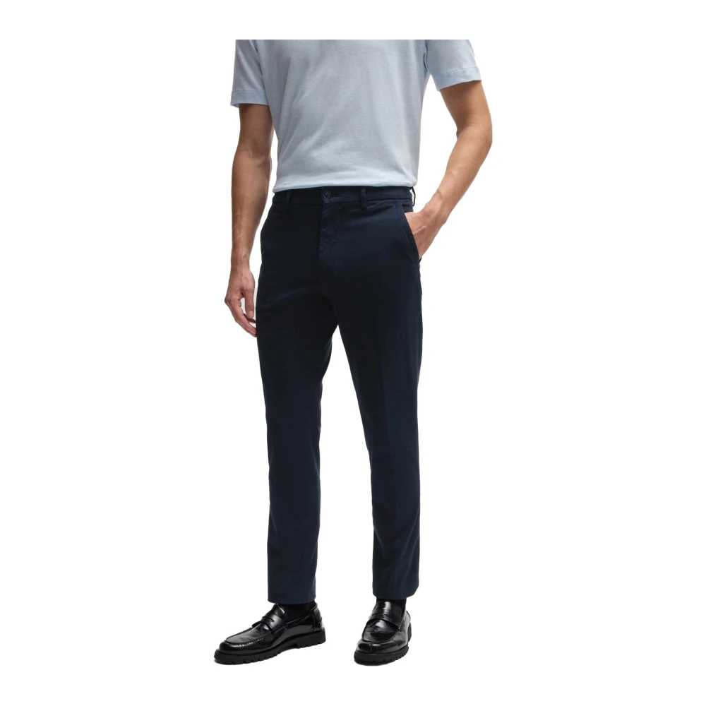 Hugo Boss Donkerblauwe Chino Broek Blue Heren