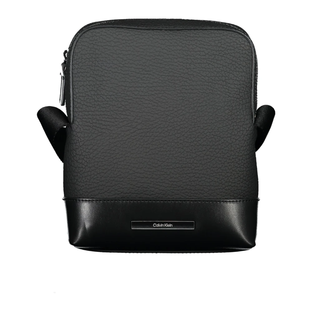 Calvin Klein Zwarte schoudertas met contrasterende details Black Heren