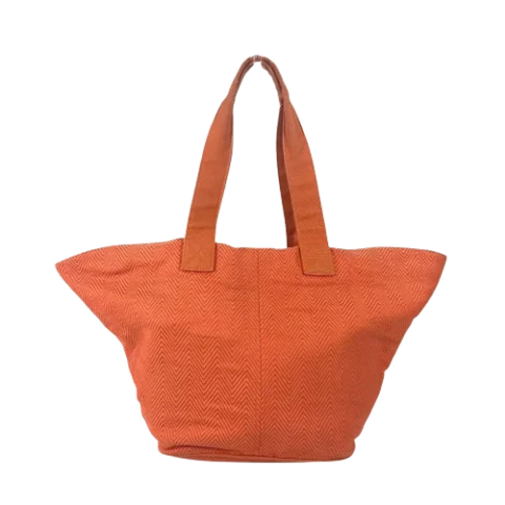 Hermès Vintage Pre-owned Fabric shoulder-bags Orange Dames