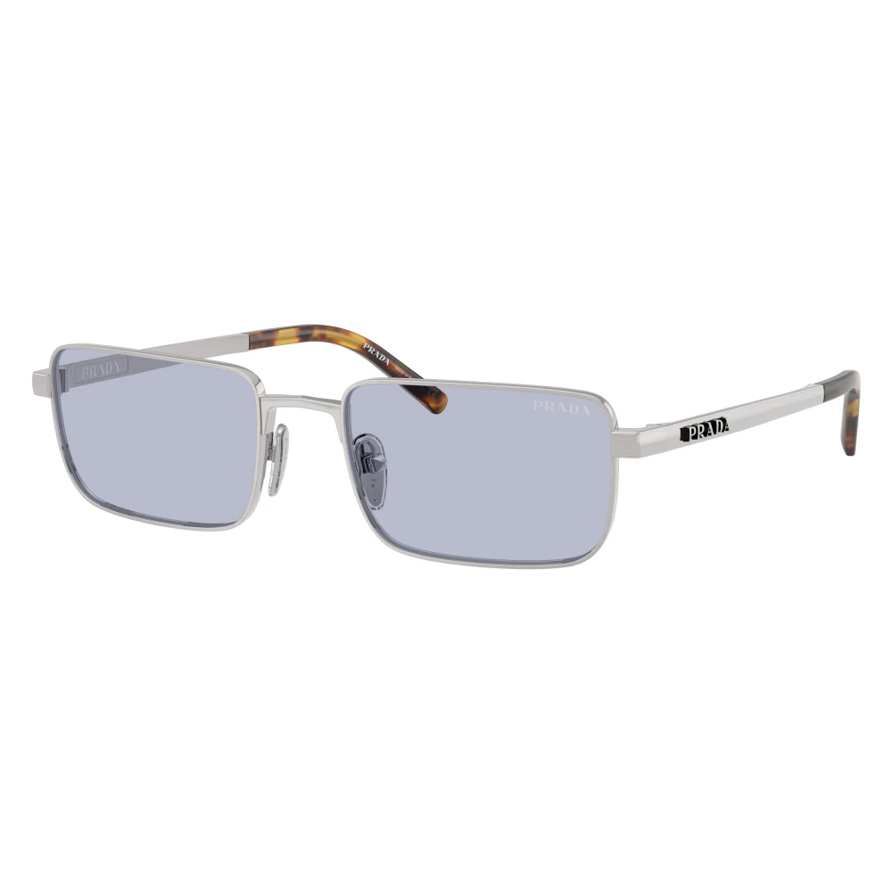 Prada Man Sunglass PR D54S - Frame color: Satin Silver, Lens color: Ultravioletto - Image 4