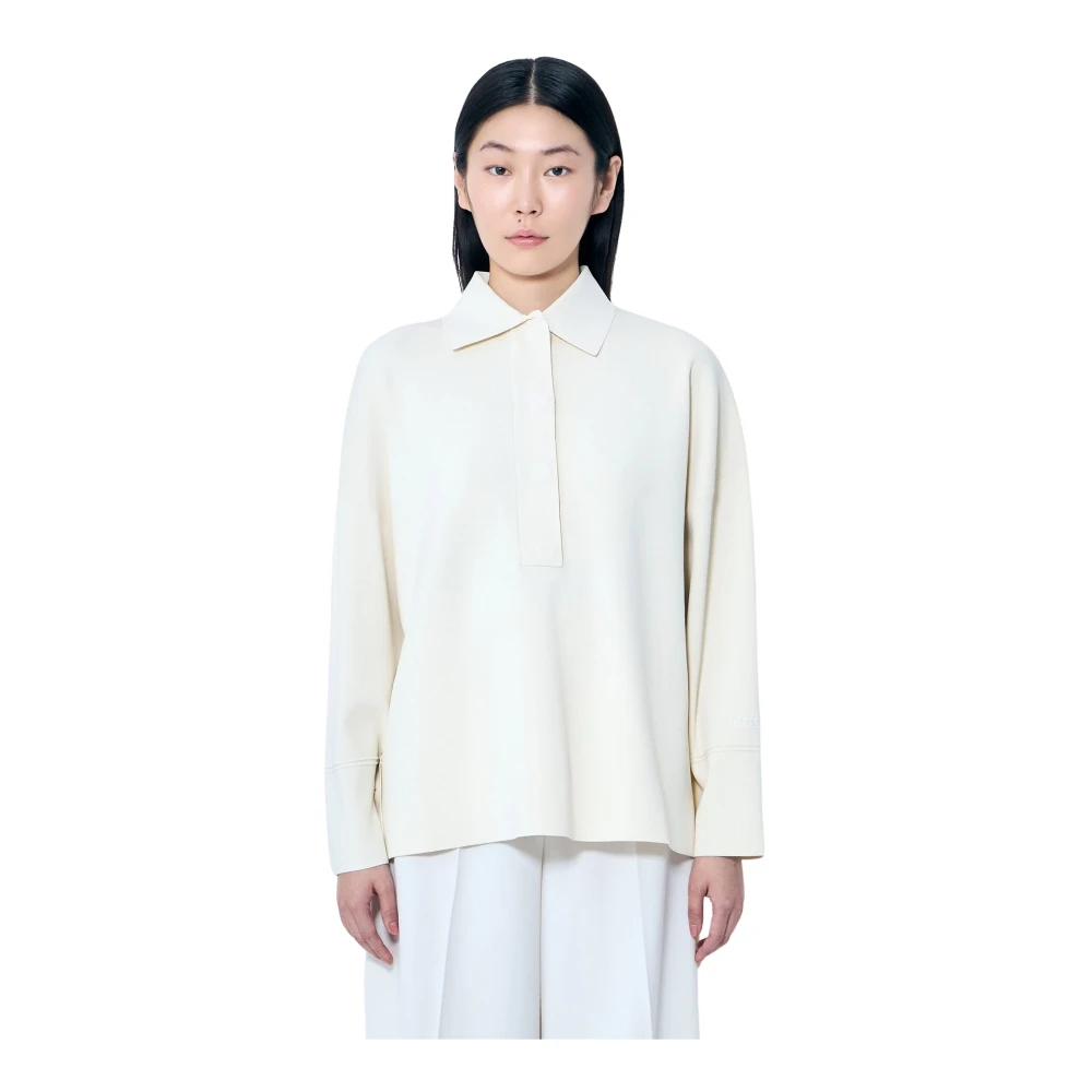 Max Mara Women's Beige Classic Viscose Yarn Jumper - Blouses - M - Blouses & Shirts