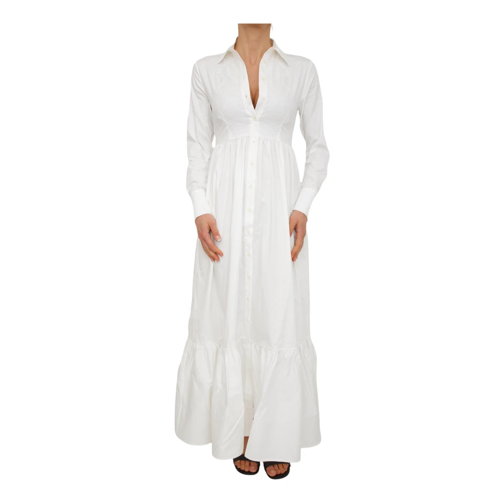 Blugirl Donna Bianco Abiti, Xs, New,