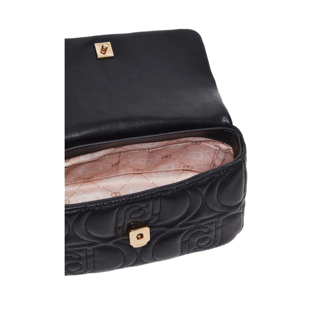 Liu Jo Zwarte Schoudertas Elegant Veelzijdig Black Dames