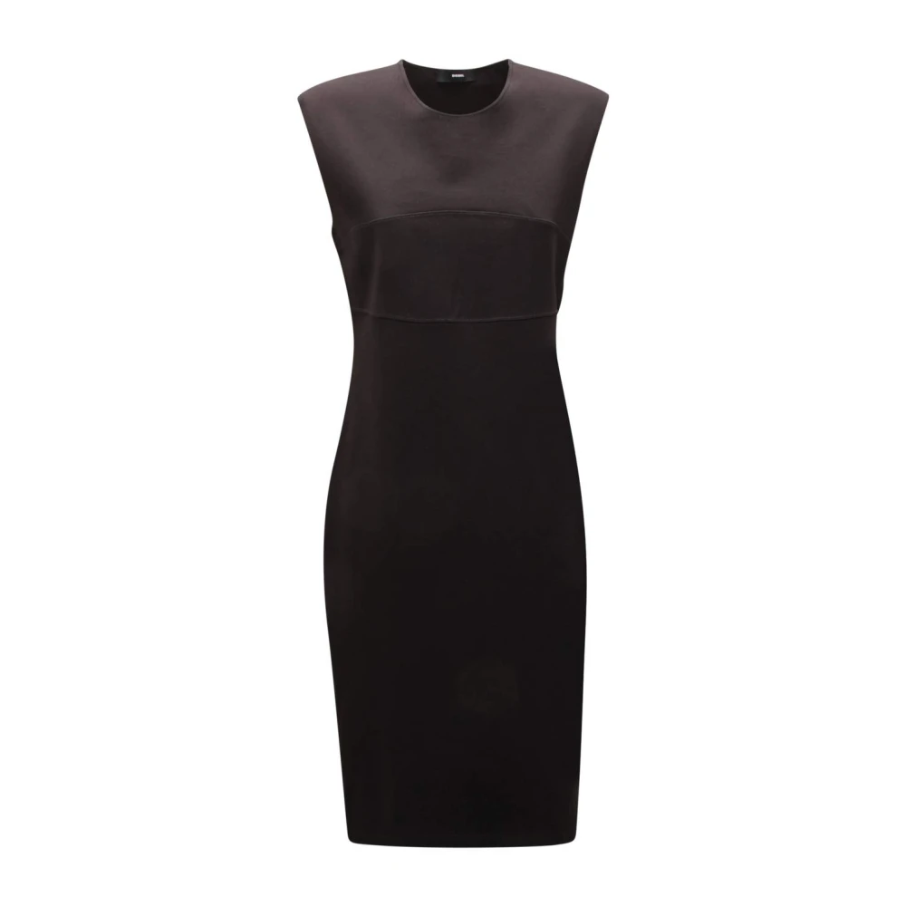 Diesel Damen Schwarz Abito Wo Kleid
