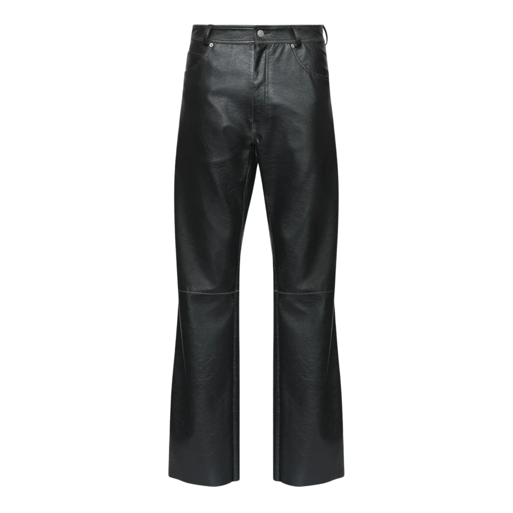 Mm6 Maison Margiela Trousers - Male - Wide Trousers - Black - W32 - Trousers