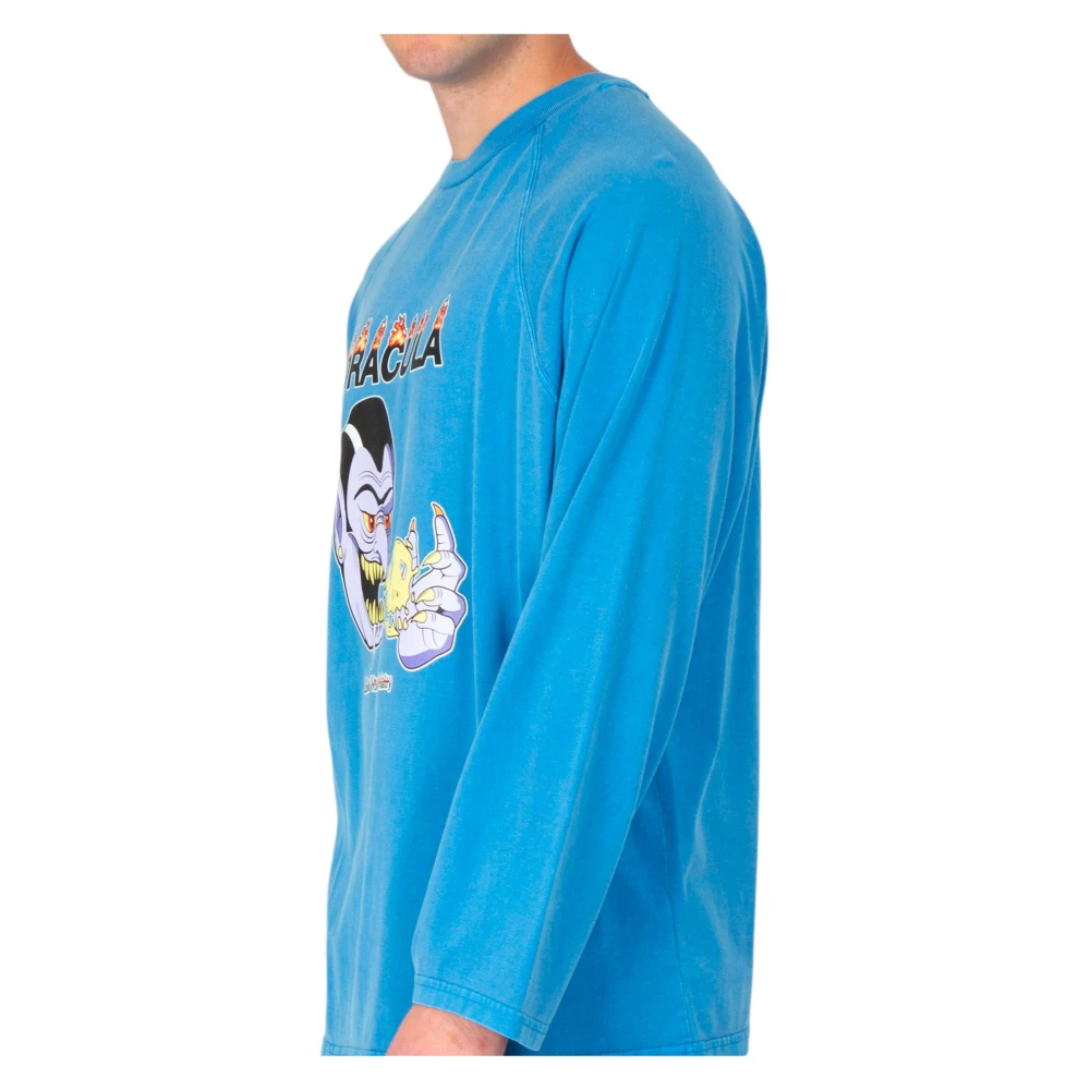 Liberal Youth Ministry Dracula Gewassen Tee in Blauw Blue Heren