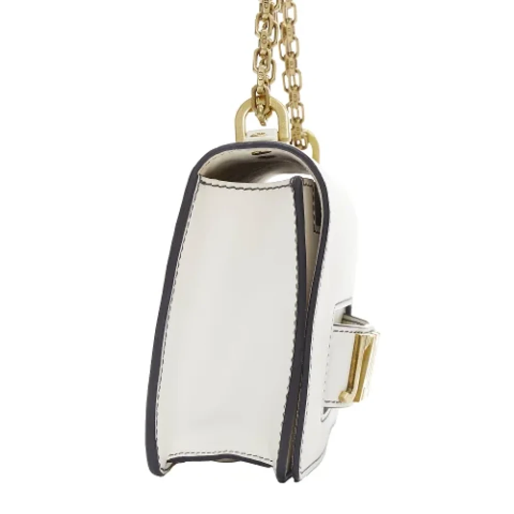 Dior Vintage Pre-owned Leather crossbody-bags White Dames