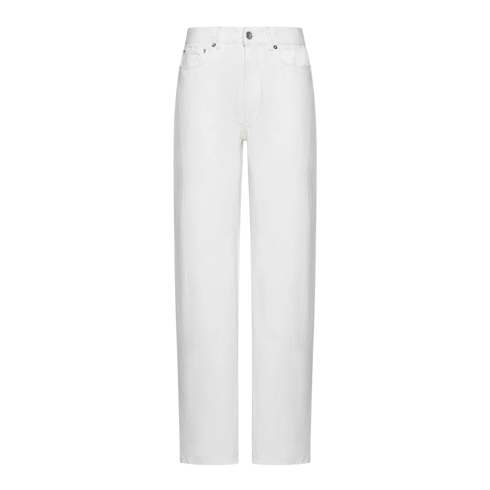 Loulou Studio Witte Denim Wide Leg Jeans White Dames