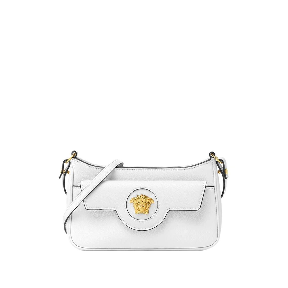 Versace Witte Schoudertas met Ritssluiting White Dames