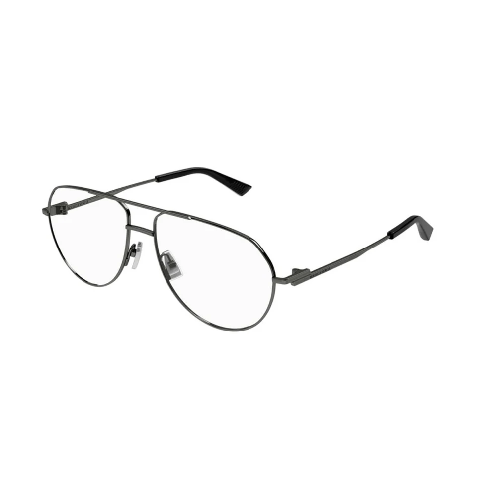 Bottega Veneta Unisex Gray Glasses, 57 Mm, Ruthenium Sunglasses