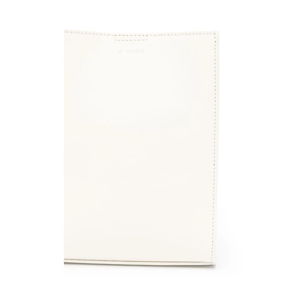 Jil Sander Witte Crossbody Tas met Gevlochten Band White Dames