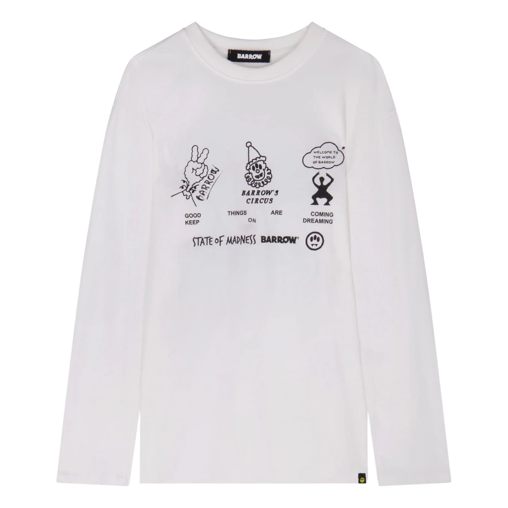 Barrow T-shirt met lange mouwen White Heren