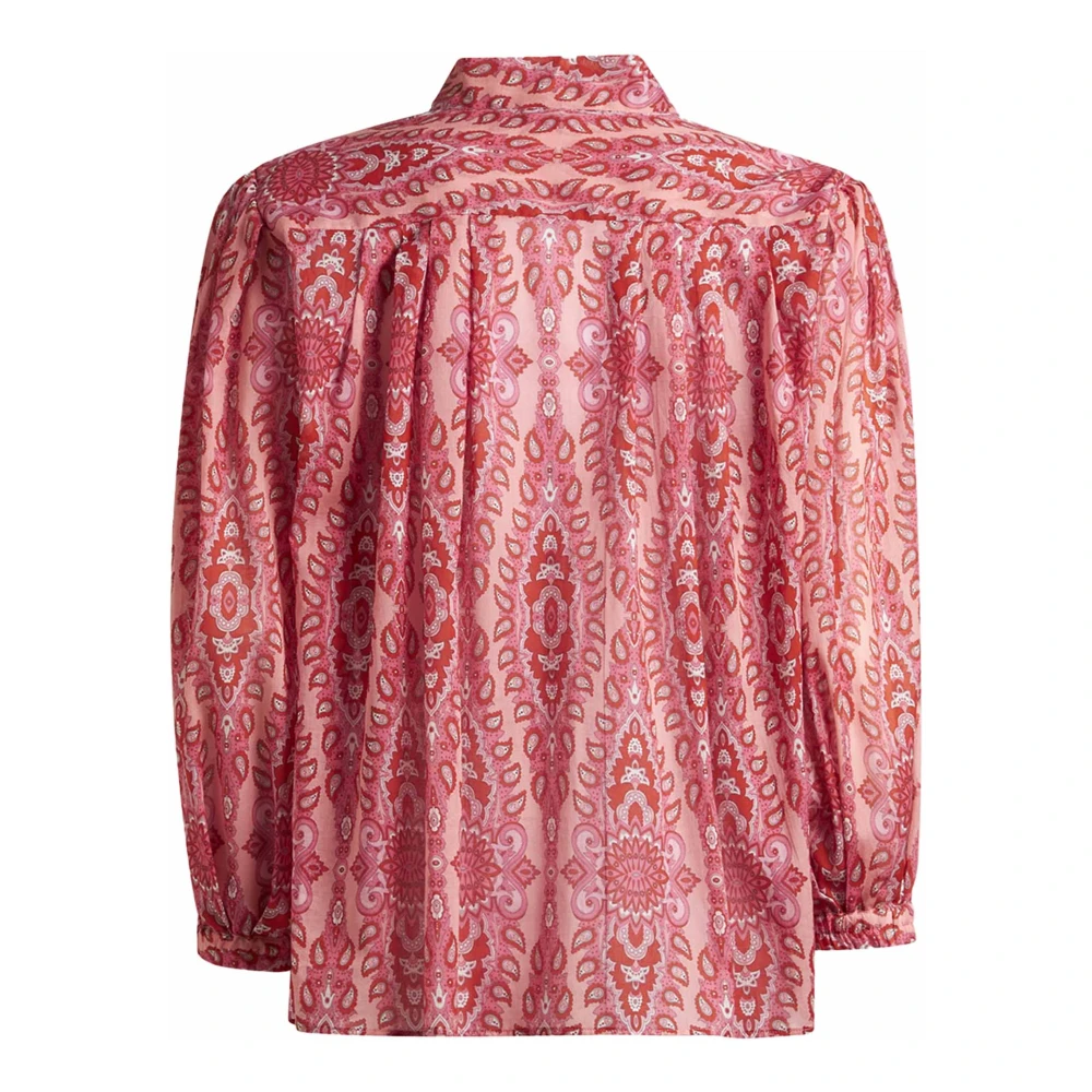 ETRO Roze Paisley Katoenen Blouse Pink Dames