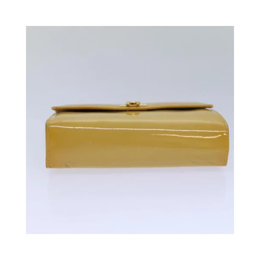 Salvatore Ferragamo Pre-owned Fabric pouches Yellow Dames