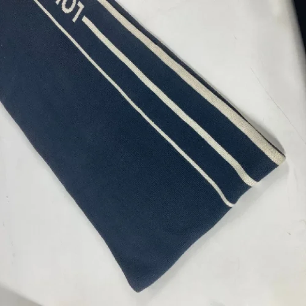 Louis Vuitton Vintage Pre-owned Cotton scarves Blue Dames