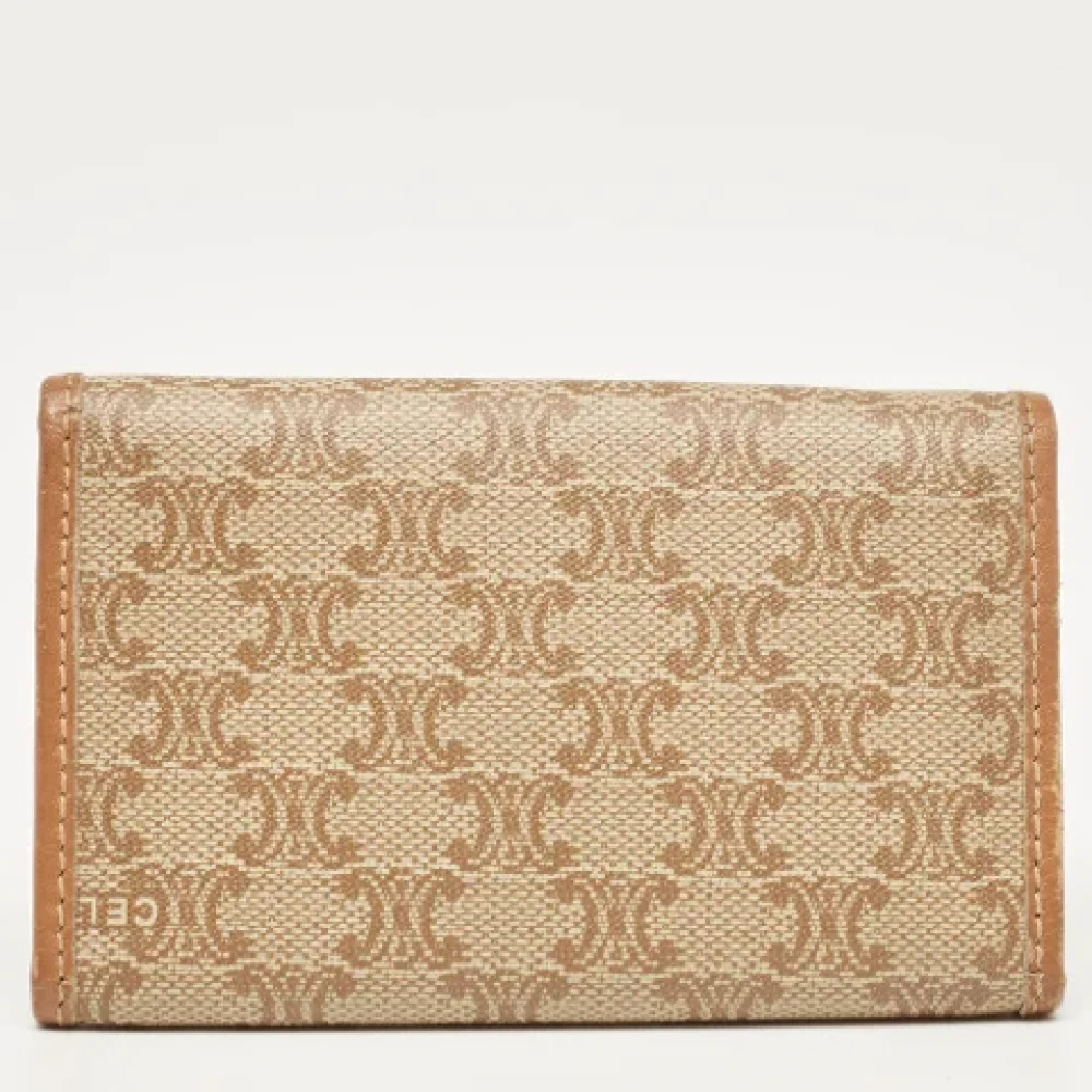 Celine Vintage Pre-owned Coated canvas celine-bags Beige Dames