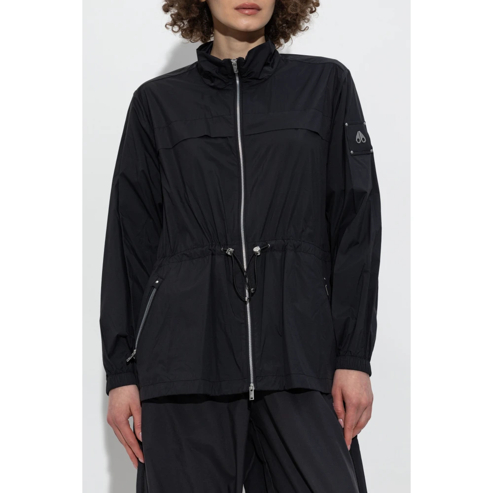 Moose Knuckles Lichte jas met opstaande kraag Black Dames