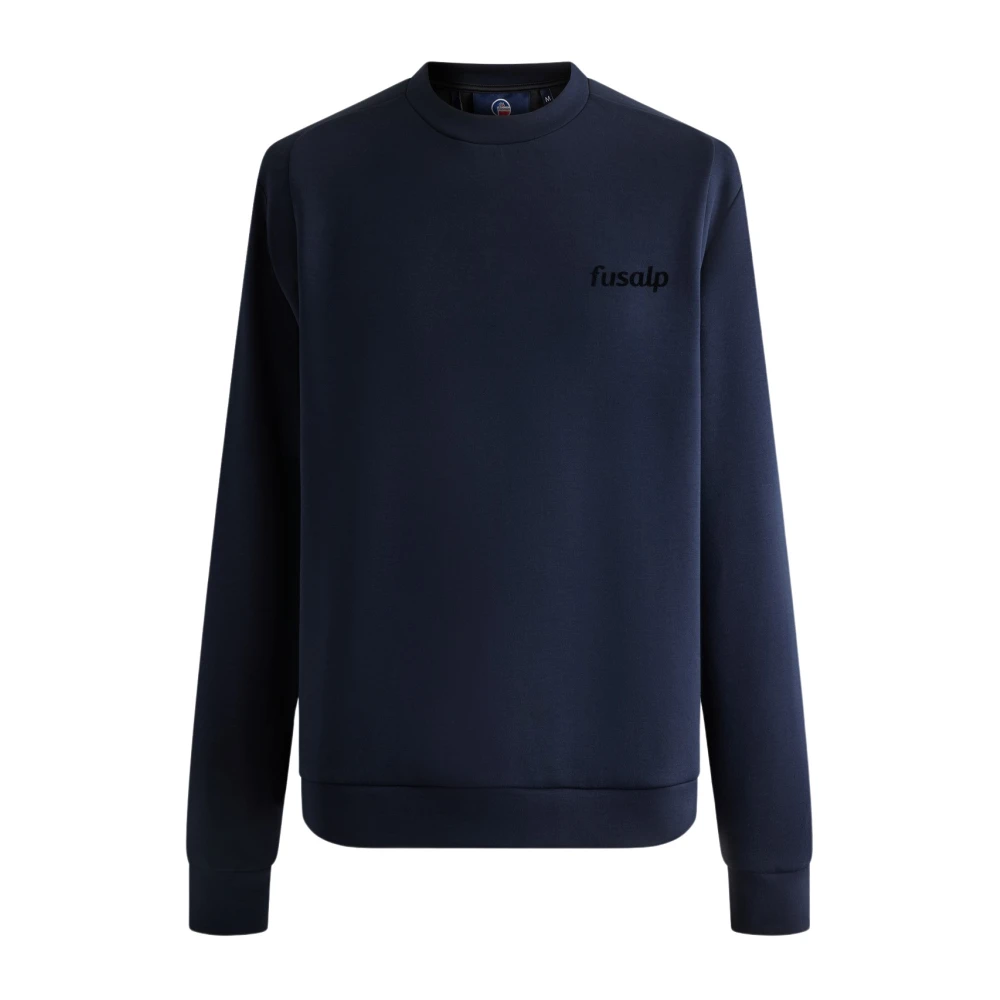 Fusalp Gestructureerde Lichtgewicht Sweatshirt Blue Heren