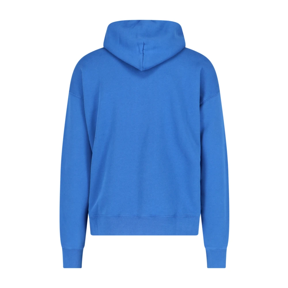 Off White Hoodie Blue Heren