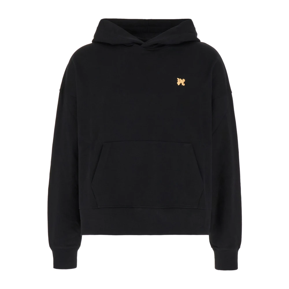 Palm Angels Herren Schwarz Sweatshirts & Hoodies, K, Mgröße: