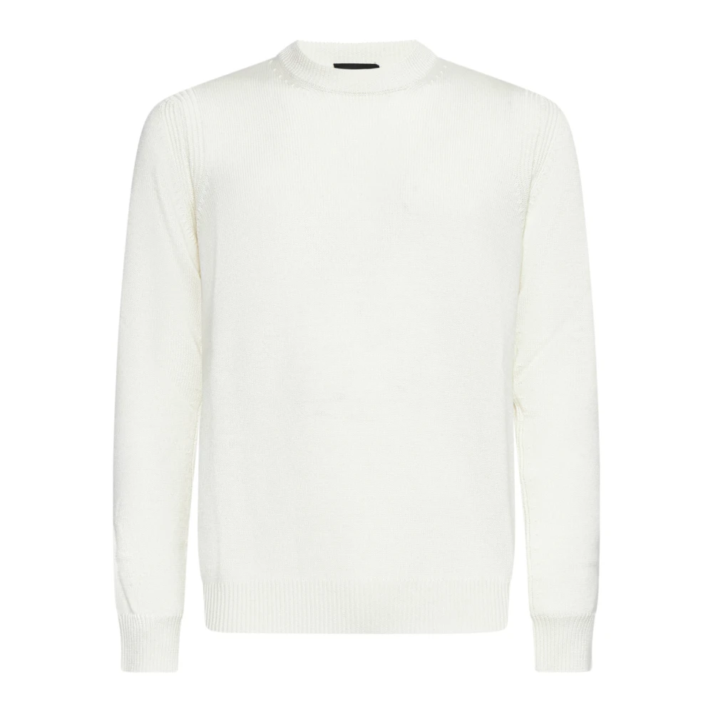 Roberto Collina Beige Sweaters voor Mannen Beige Heren