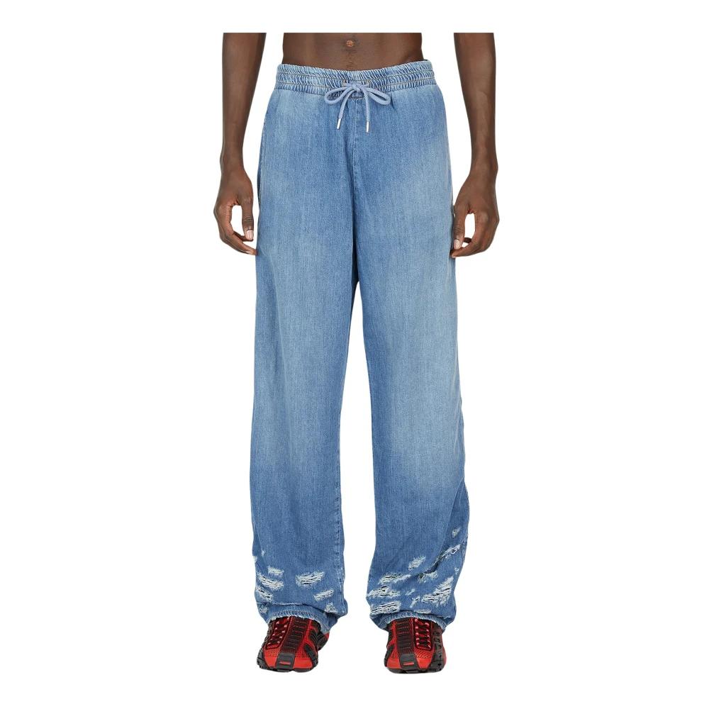 Diesel Men's Blue D-Martian Jeans - Wide Jeans - W26 - Jeans