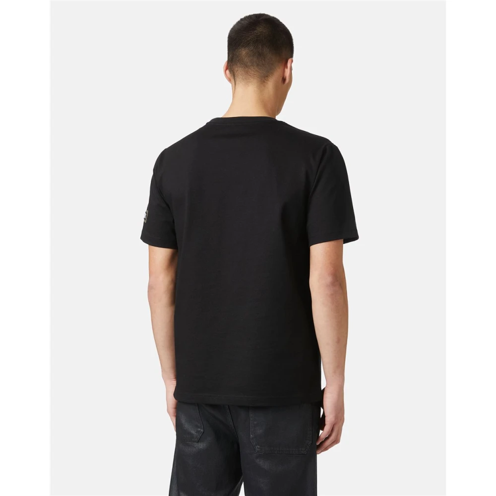 Iceberg T-shirt met Tom geborduurd en gerubberiseerd Black Heren
