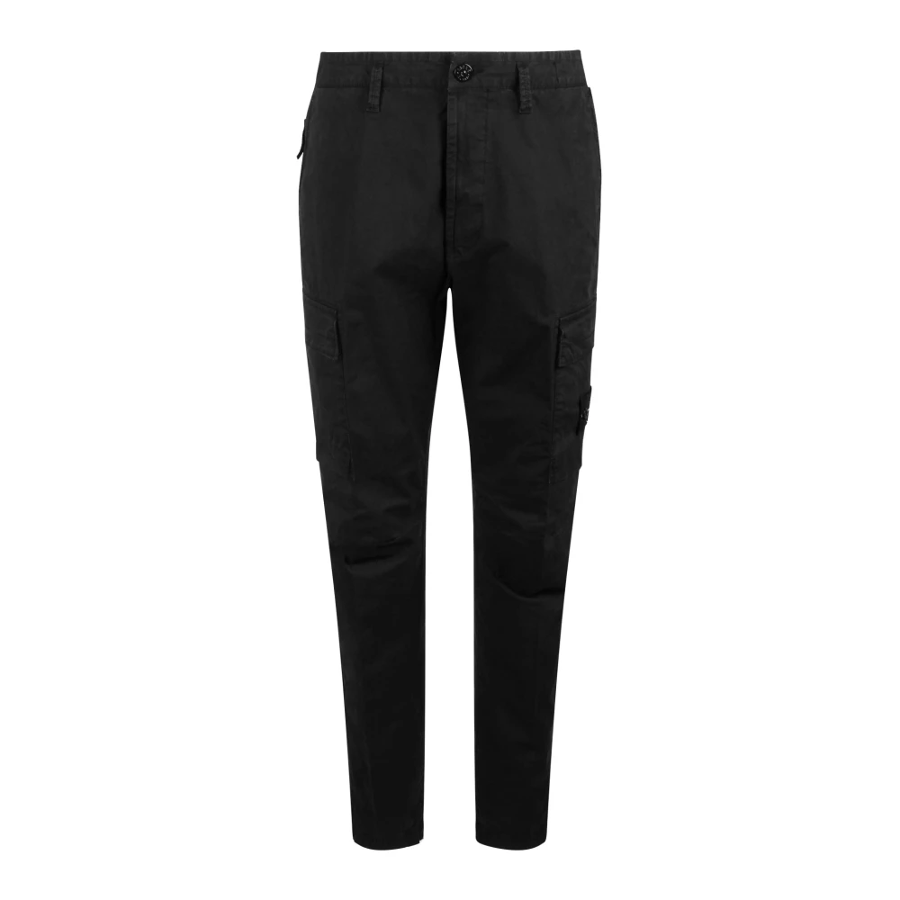 Stone Island Cargo broek met meerdere zakken Black Heren