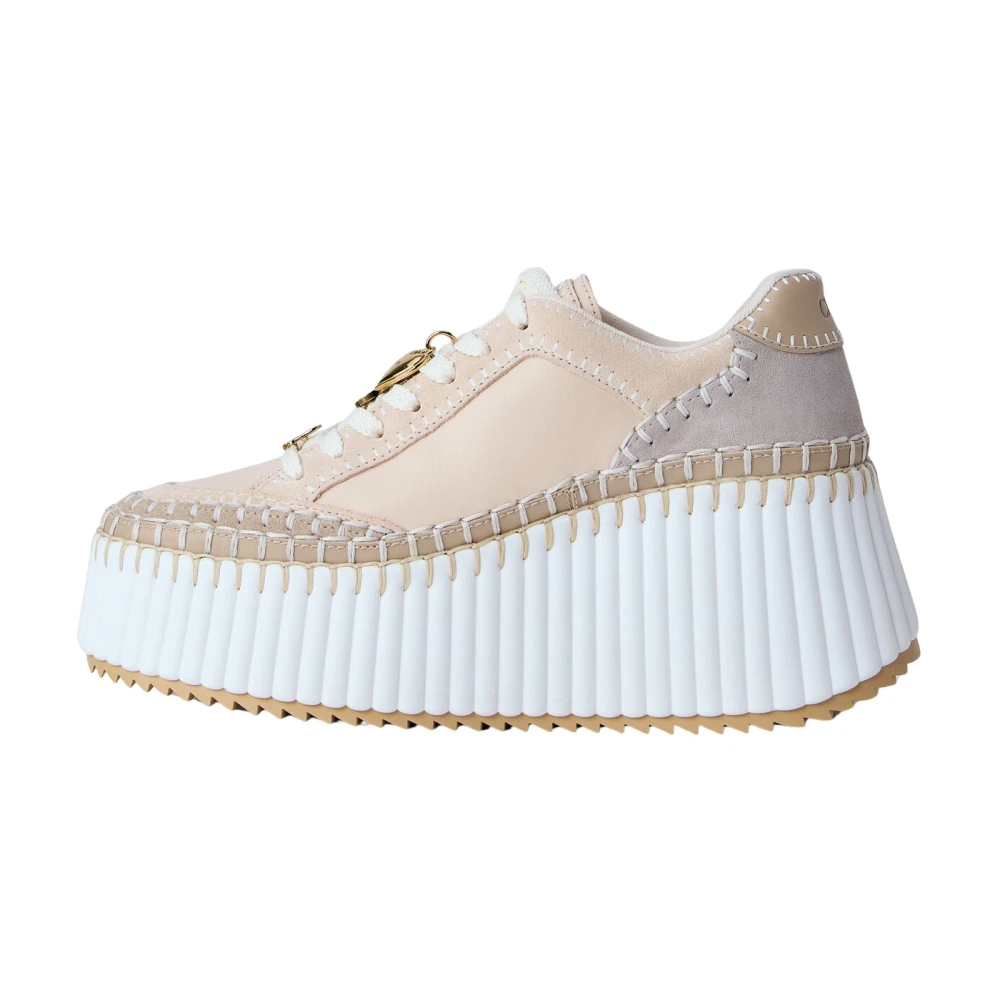 Chloé Multicolor Wedges, Female, 6 Uk, Nama Wedge Trainers