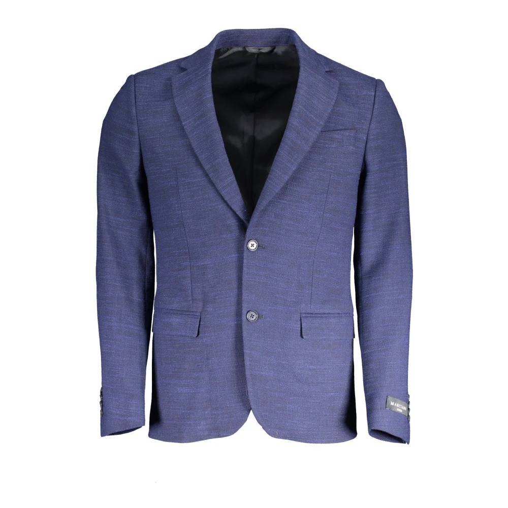 Guess Women's Blue Classic Jacket With Pockets - Blazers - L - Jackets
