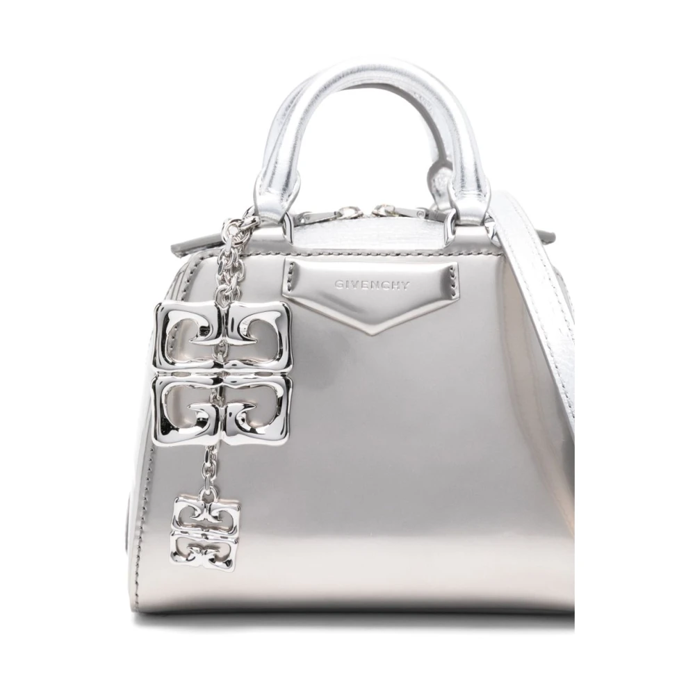 Givenchy Cube Nano Zilveren Schoudertas Gray Dames