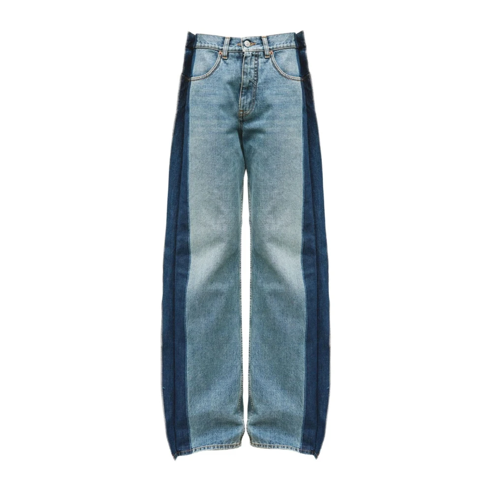 Mm6 Maison Margiela Women's Blue Loose-Fit Jeans - Loose Fit Jeans - W26 - Jeans