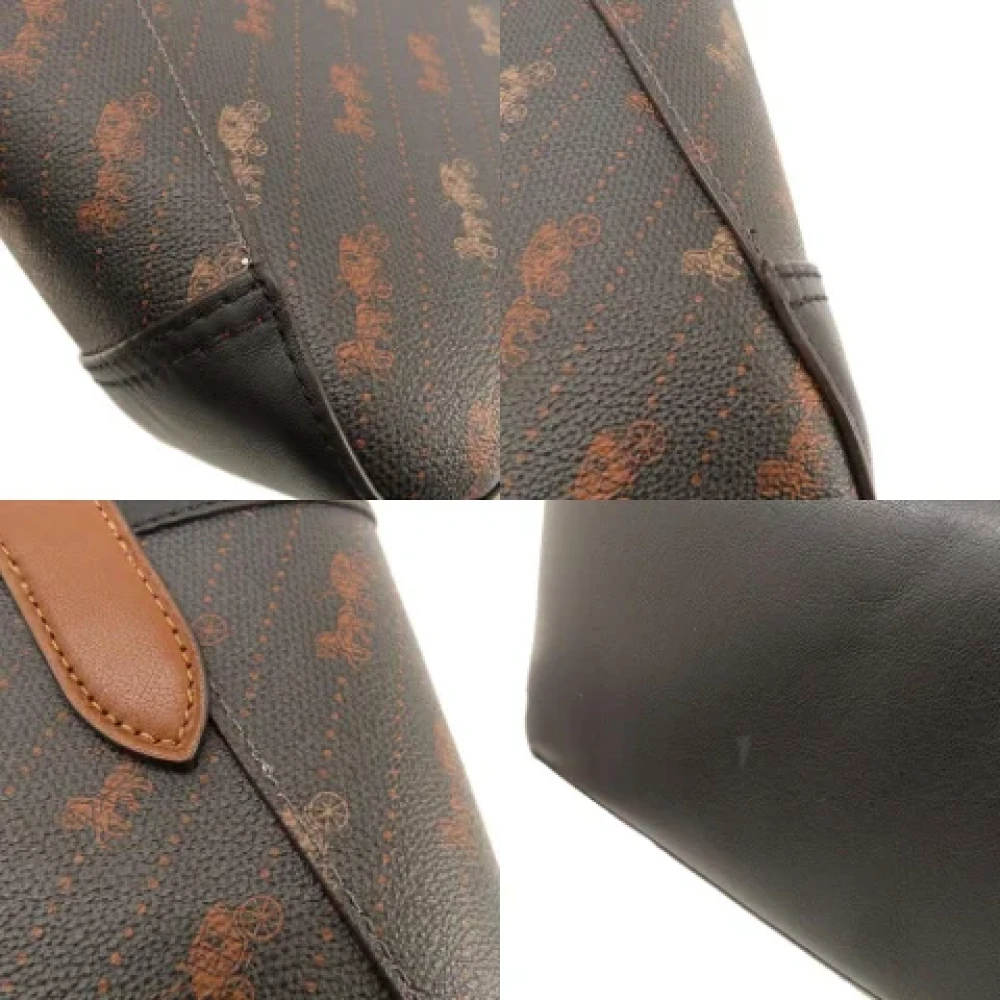 Coach Pre-owned Canvas shoulder-bags Brown Dames