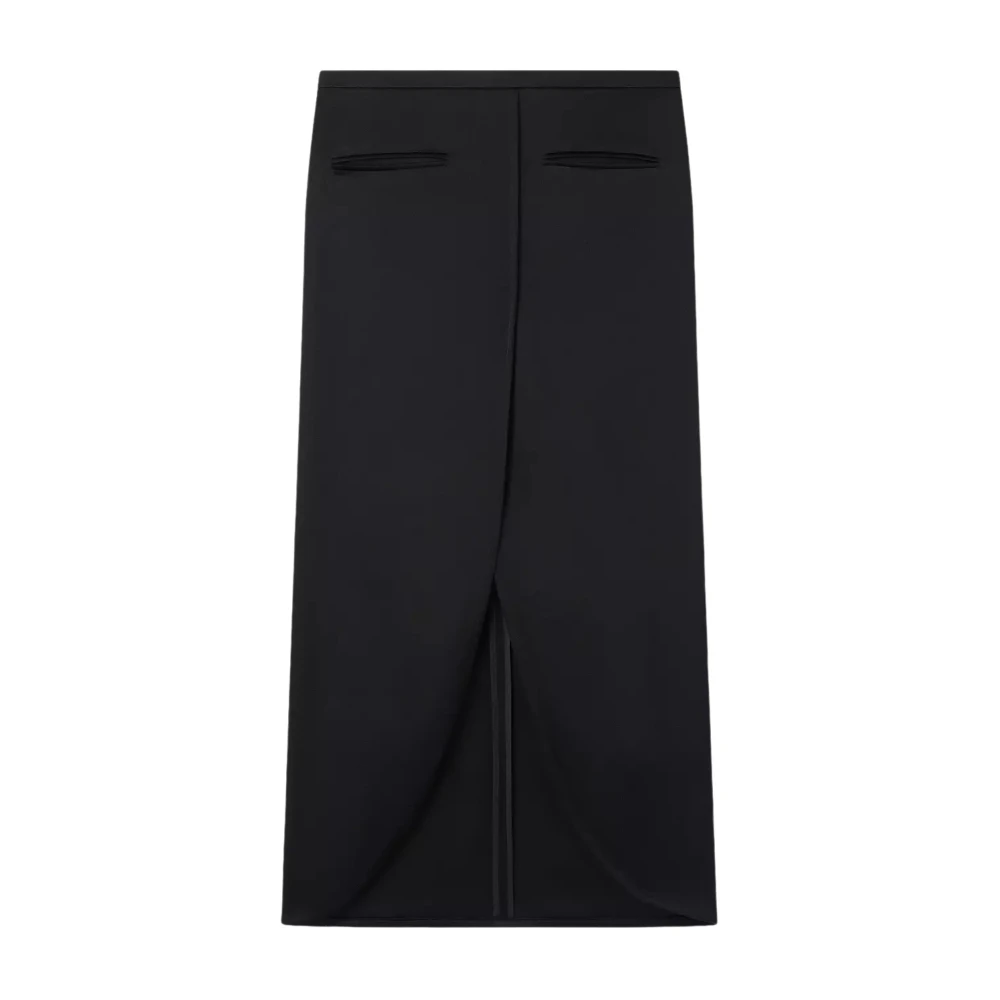 Courrèges Women's Black Ellipse Tailored Maxi Skirt - Midi Skirts - Xs - Skirts