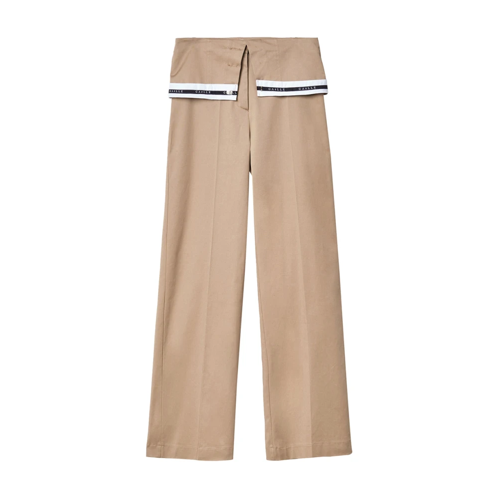 Gaëlle Paris Beige Trendy Broek Beige Dames