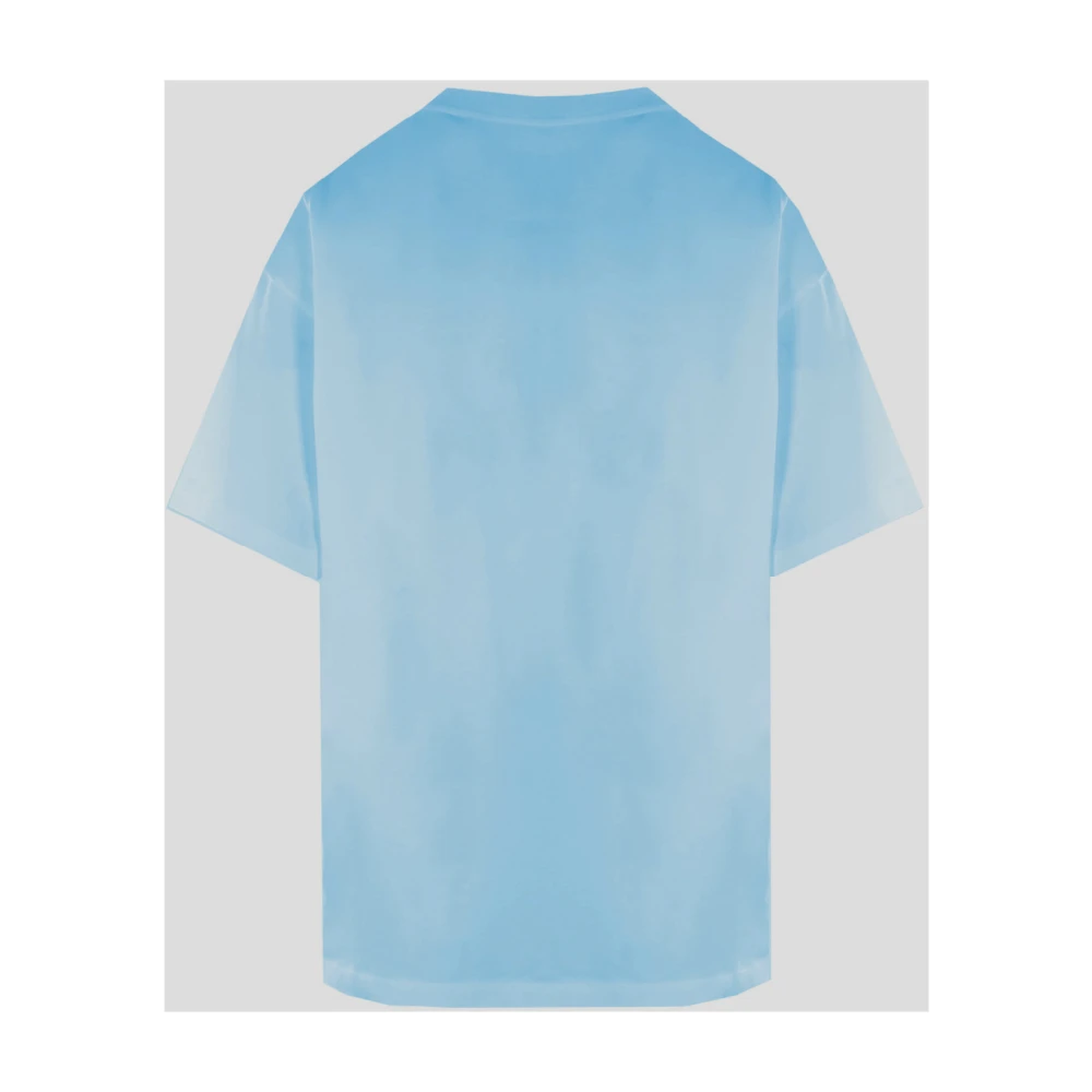 MM6 Maison Margiela Katoenen Logo T-Shirt Blue Heren