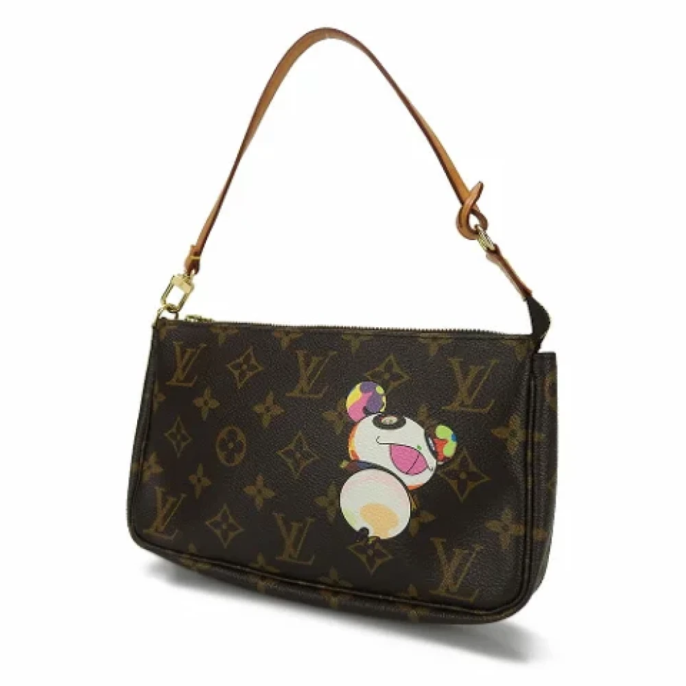 Louis Vuitton Vintage Pre-owned Canvas clutches Brown Dames