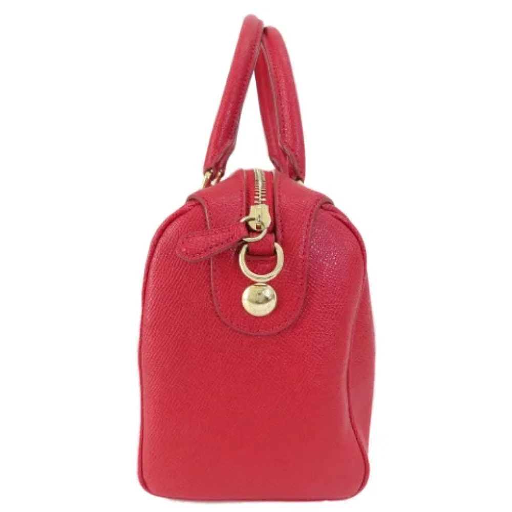 Coach Pre-owned Leather handbags Red Dames