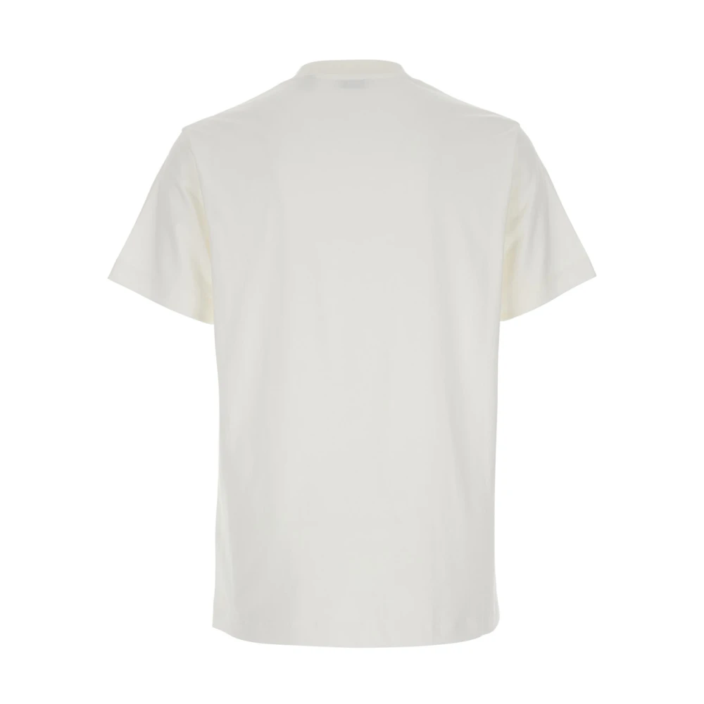 Burberry Wit Logo T-shirt en Polo White Heren