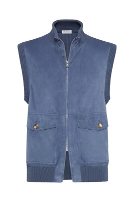 blue-leather-waistcoat-with-high-neck