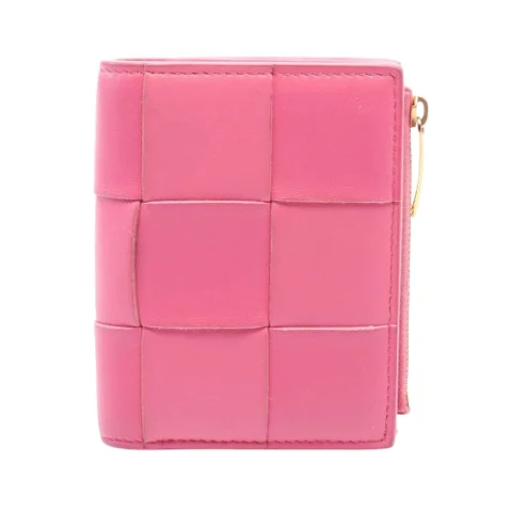 Bottega Veneta Vintage Pre-owned Leather wallets Pink Dames