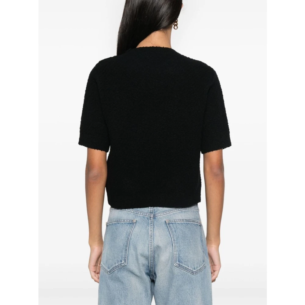 Gucci Zwarte Ronde-Hals Gebreide Trui Sweater Black Dames