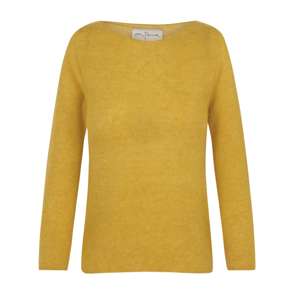 Cortana Mujer Amarillo - Lyn- Jersey De Alpaca- Cachemir Y Seda - Knitwear - L