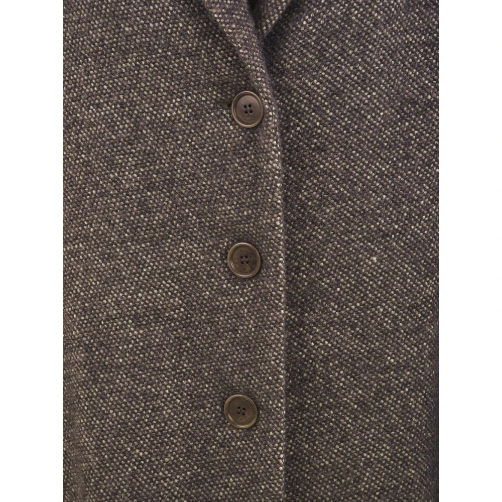 Aspesi Stijlvolle Zwarte Jas Model 00746 Brown Dames